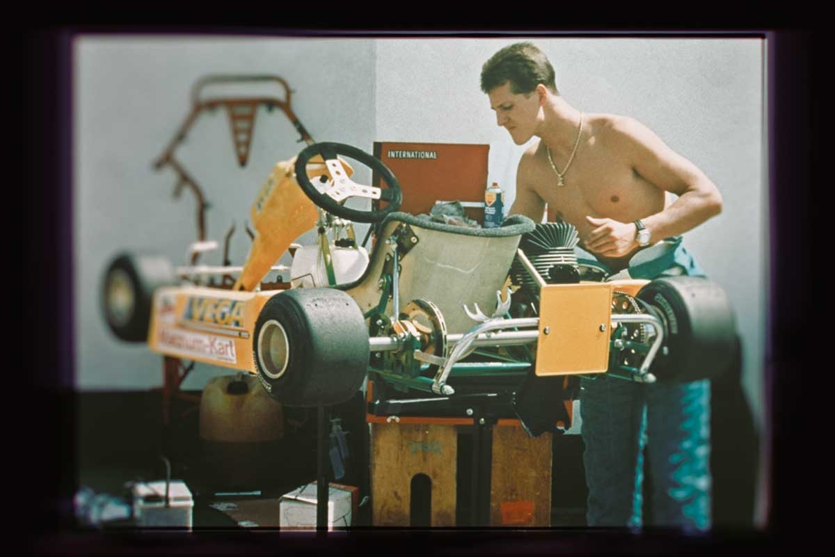 Michael Schumacher als jugendlicher Kartpilot