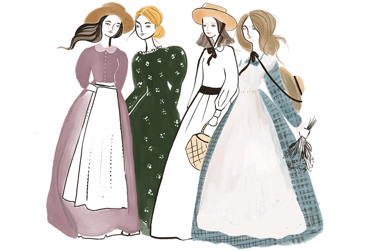 Die March-Schwestern, gezeichnet von der Illustratorin Kera Till