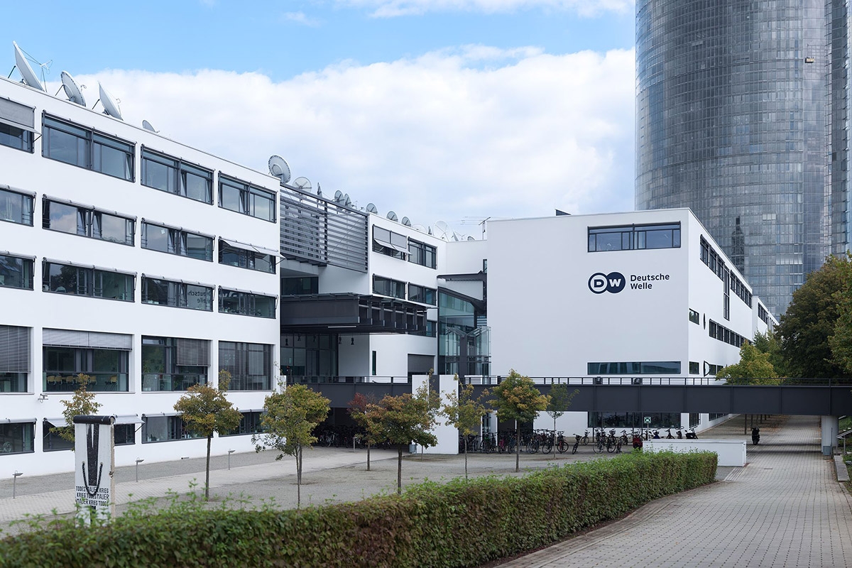 Das Hauptfunkhaus des öffentlich-rechtlichen Auslandssenders der Bundesrepublik Deutschland in Bonn