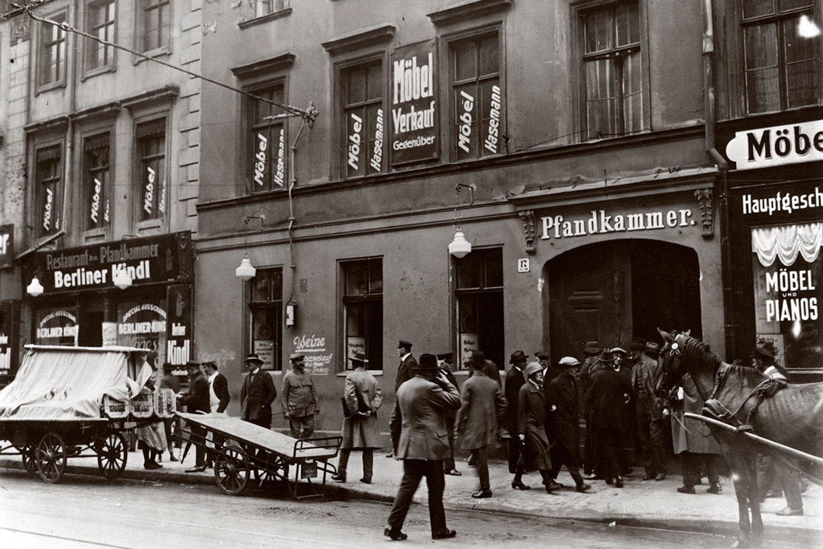 Berlin, Schönhauser Straße um 1920