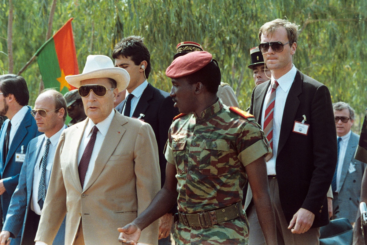 Francois Mitterrand und Thomas Sankara