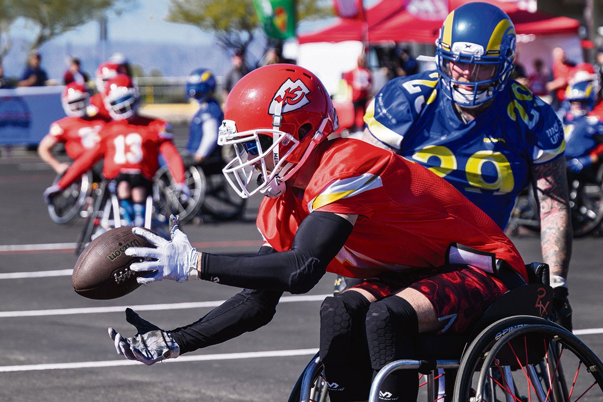 Die Kansas City Chiefs siegten gegen die Los Angeles Rams im Finale der USA Wheelchair Football Championship am 7. Februar