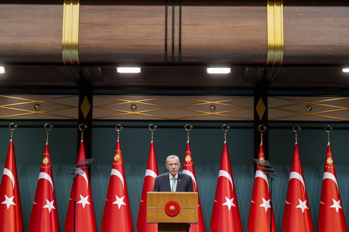 Recep Tayyip Erdoğan am 26. September in Ankara