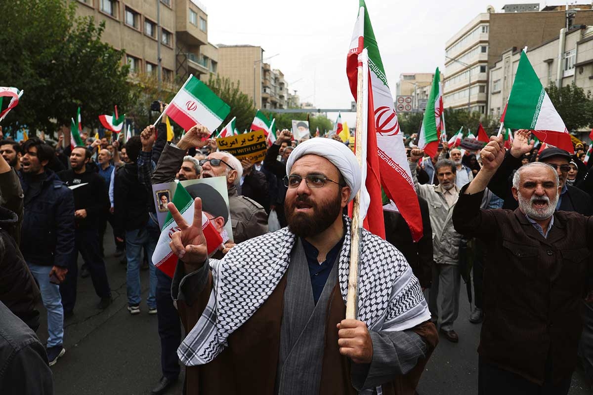 Demonstration zugunsten der Hamas in Teheran
