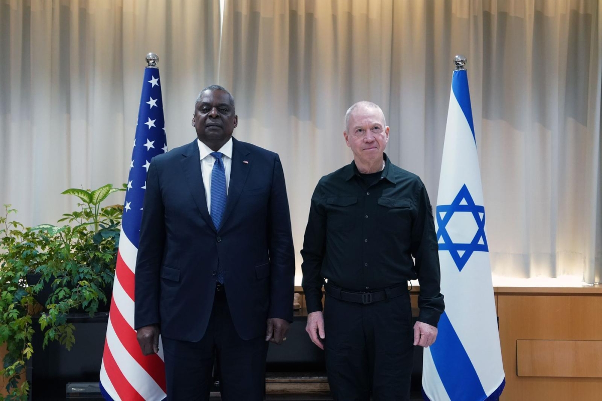 Zivile Opferzahlen reduzieren. US-Verteidigungsminister Lloyd Austin trifft seinen israelischen Amtskollegen Yoav Gallant