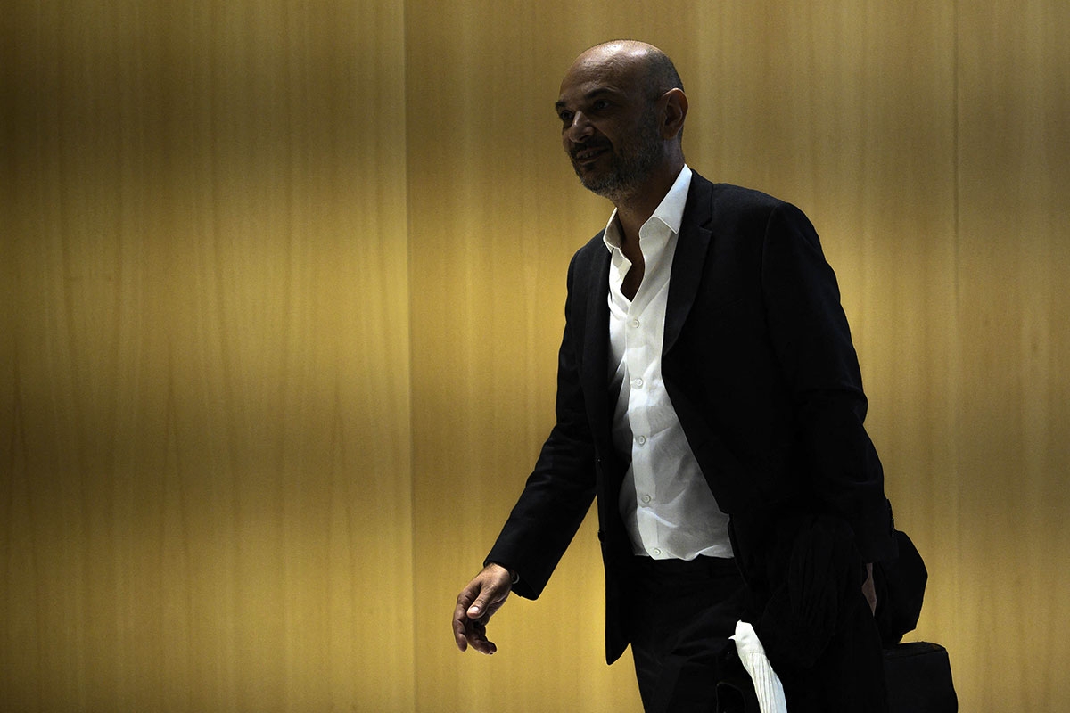 Richard Malka zu Beginn des Prozesses gegen die Komplizen des Anschlags von 2015, 2. September 2020 in Paris