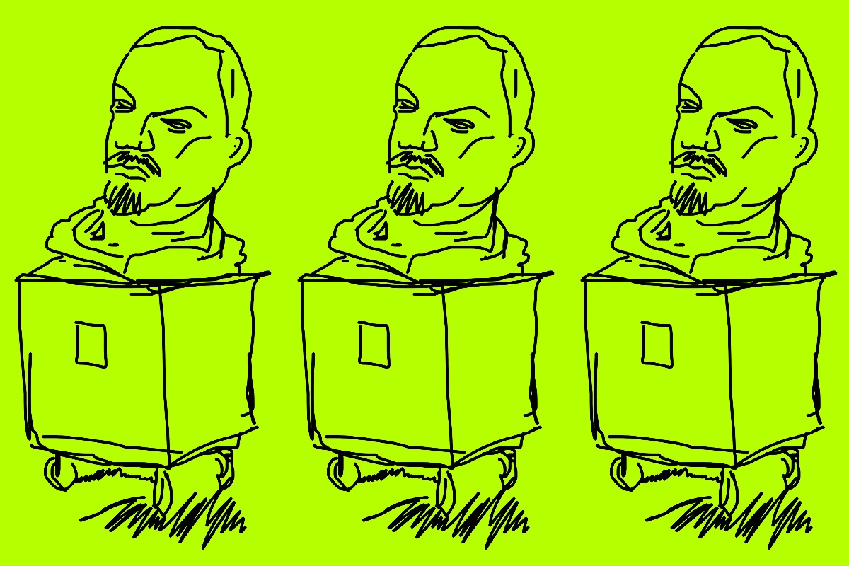Lenin im Müll