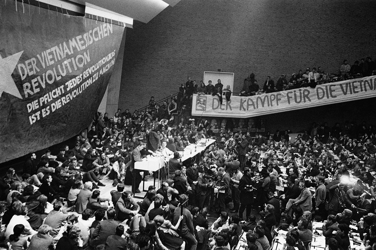 Die Mutter aller linken Kongresse in Deutschland: der Vietnam-Kongress des SDS an der TU Berlin, Februar 1968