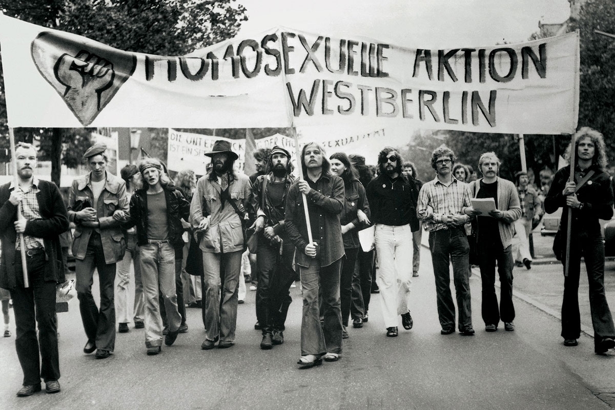 Es war ein langer Kampf bis zur Abschaffung des Paragraphen 175. Demonstration der Homsexuellen Aktion Westberlin, 9. Juni 1973