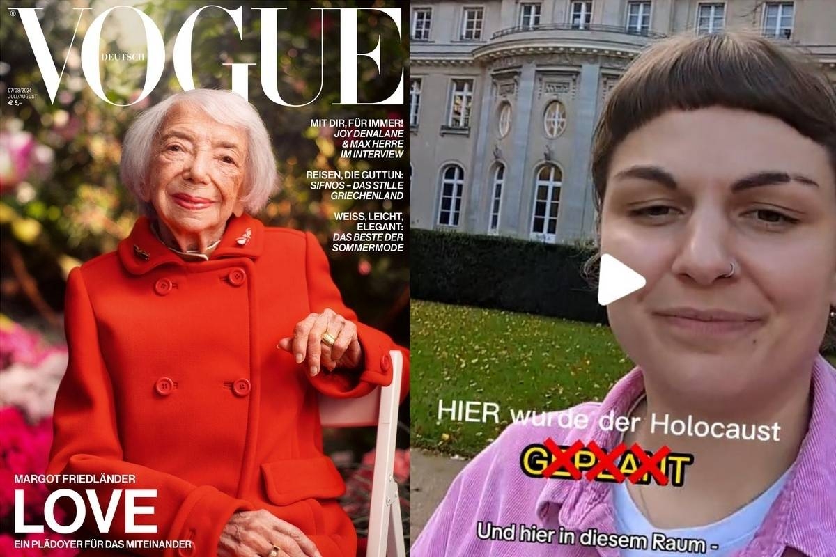Margot Friedländer auf dem »Vogue«-Titel (l.), Susanne Siegerts Tiktok-Kanal »keine.erinnerungskultur«