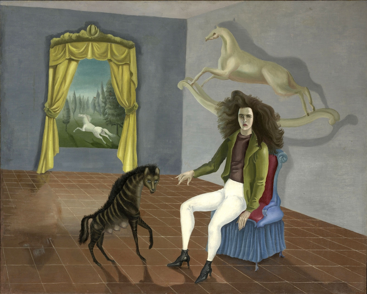 Leonora Carrington: »Selbstbildnis in der Auberge du Cheval d’Aube«, 1937/1938