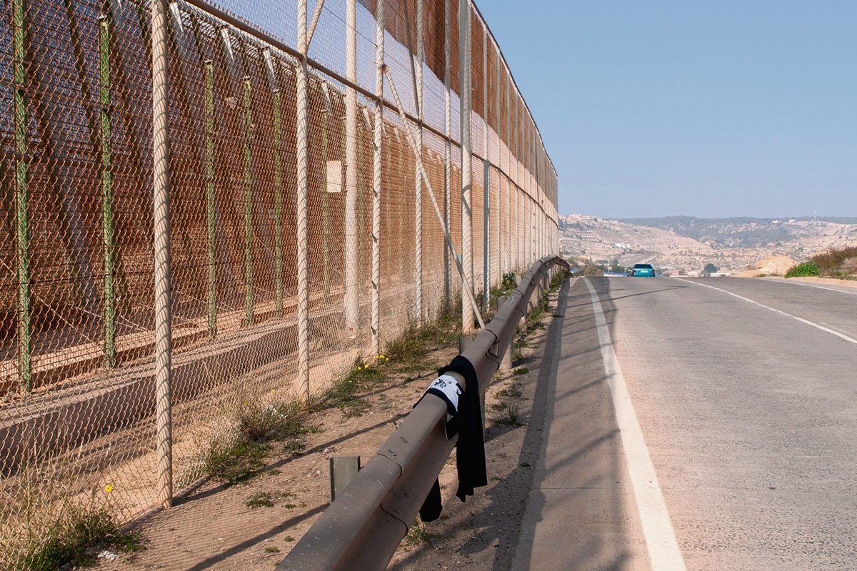 Der Grenzzaun um Melilla