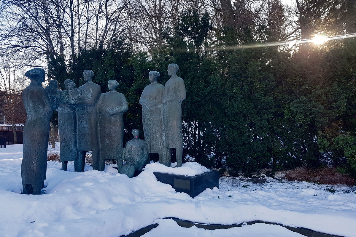 Das 1983 errichtete Monument zum 35. Jubiläum des finnisch-sowjetischen Freundschaftsvertrags