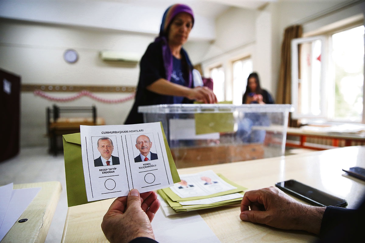 Wahllokal in Mersin, 28. Mai