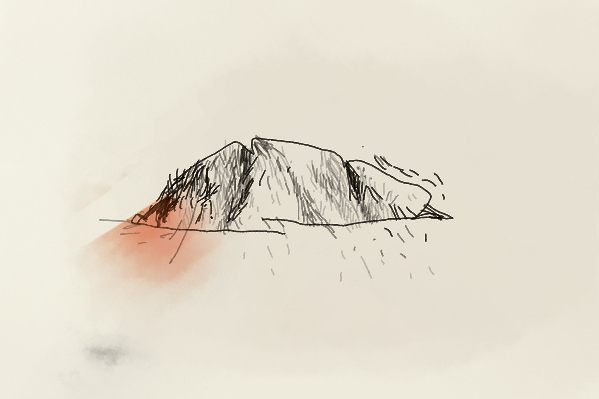 Illustration zu »Liebesmühe« - Berg