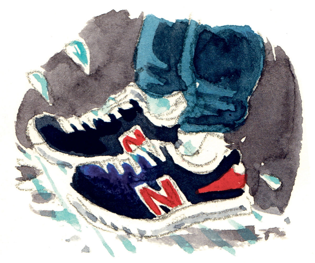 Flos New-Balance-Sneakers sind im Nu vollgesogen