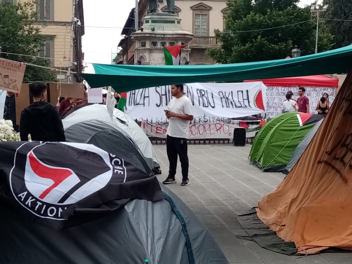 Zelten gegen Israel, Florenz