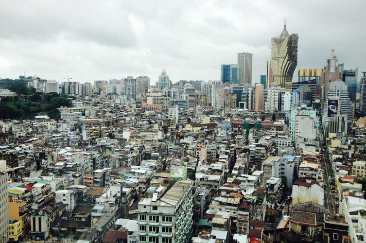 Eine der am dichtesten besiedelten Städte Welt: die chinesische Sonderwirtschaftszone Macau