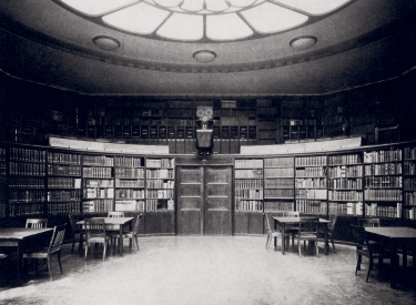 Lesesaal der Bibliothek Warburg 1926