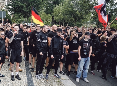 Da hilft nur Antifa. Nazis protestierten am Samstag (10.8.) gegen den CSD in Bautzen