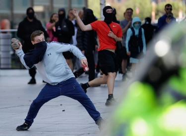 Antisemitische Influencer sehen Zionisten am Werk. Liverpool, 3. August