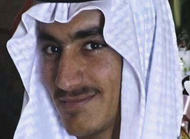 Hamza bin Laden, lächelnd