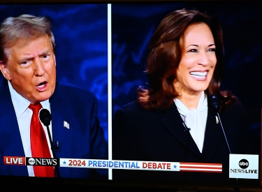 Riskierten zwar Schaden an Ansehen und Würde, nicht aber an Leib und Leben: Donald Trump und Kamala Harris bei ihrem »TV-Duell« am 10. September