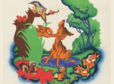 Plakatausschnitt für den Disney-Film Bambi