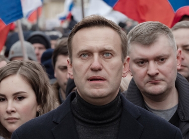 Aleksej Nawalnyj beim Gedenkmarsch für Boris Nemtsow