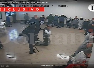 Überwachungsvideo Gefängnis Santa Maria Capua Vetere
