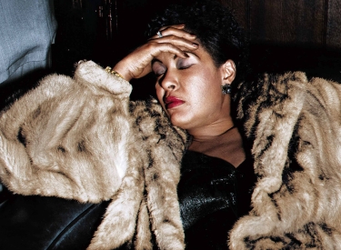 Billie Holiday bei einem Schläfchen