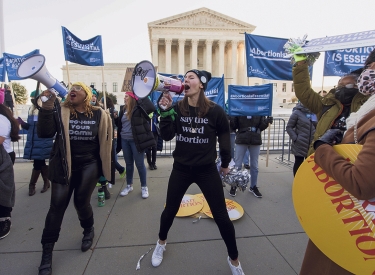 Kundgebung von Abtreibungsbefürworterinnen Washington