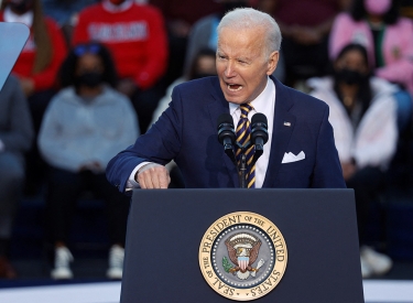 US-Präsident Joe Biden bei einer Rede in Atlanta