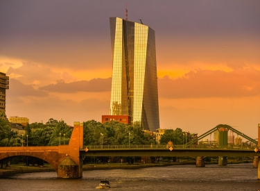 Die Zentrale der Europäischen Zentralbank in Frankfurt am Main