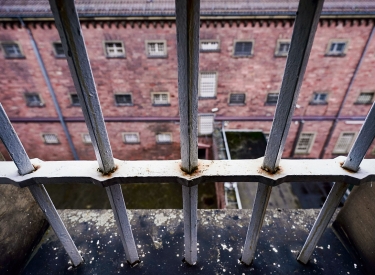Blick aus Gefängniszelle