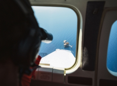 NGO Sea-Watch sucht aus der Luft das Mittelmeer nach Booten mit Geflüchteten ab