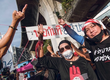 Proteste gegen die Regierung in Thailand