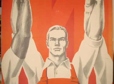 Sowjetisches Propaganda-Plakat