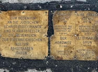 Stolpersteine für Oswald Levett, Alma J. Koenig, Ber Horowitz und Lili Grün