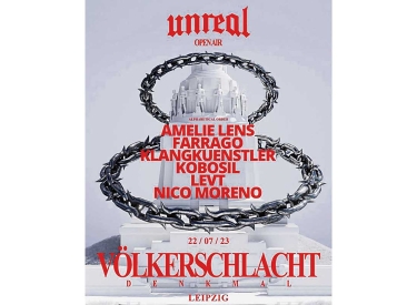 Plakat für das Techno-Festival »Unreal«