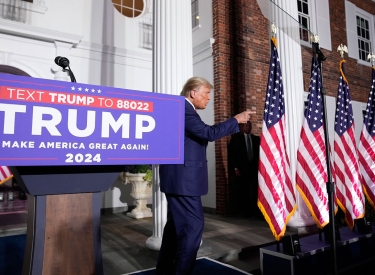 Donald Trump bei einer Wahlkampfveranstaltung in New Jersey am 13. Juni