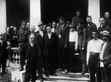Wladimir Lenin und Delegierte des 2. Weltkongresses der Kommunistischen Internationale