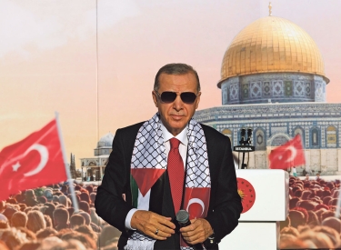  Der türkische Präsident Recep Tayyip Erdoğan präsentiert sich als Vorkämpfer gegen Israel