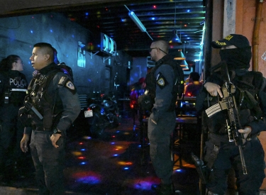 Bereits ein Teil des Narco-Staats? Checkpoint der Polizei in San José, 18.  August 2023