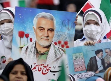 Gedenken an Qasem Soleimani. Der Kommandeur der al-Quds-Brigade der iranischen Revolutionsgarden war de facto die Nummer zwei in der Islamischen Republik Iran
