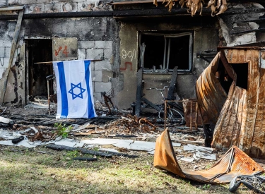 Kibbuz Be'eri. Hier wüteten die Hamas-Terroristen am 7. Oktober mit am schlimmsten
