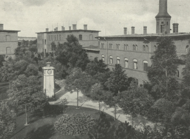Innenhof der Leipziger Arbeitsanstalt um 1900