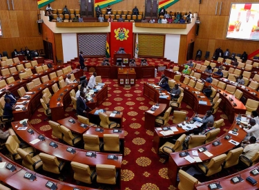 Das ghanaische Parlament in Accra, 28. Februar